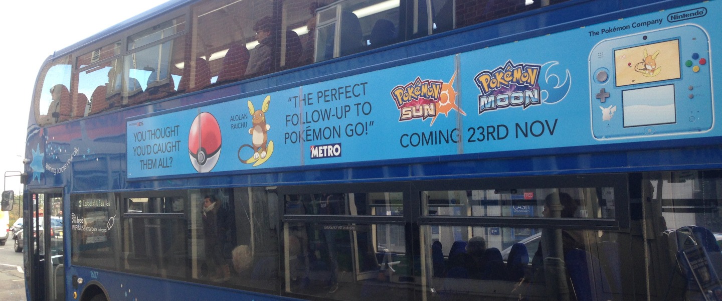 Nintendo UK regala un New Nintendo 3DS XL al primo fan che rintraccia tre autobus a tema Pokémon!