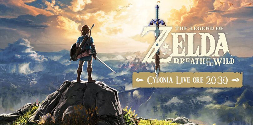 Questa sera non perdere la live di The Legend of Zelda: Breath of the Wild con Cydonia e Chiara