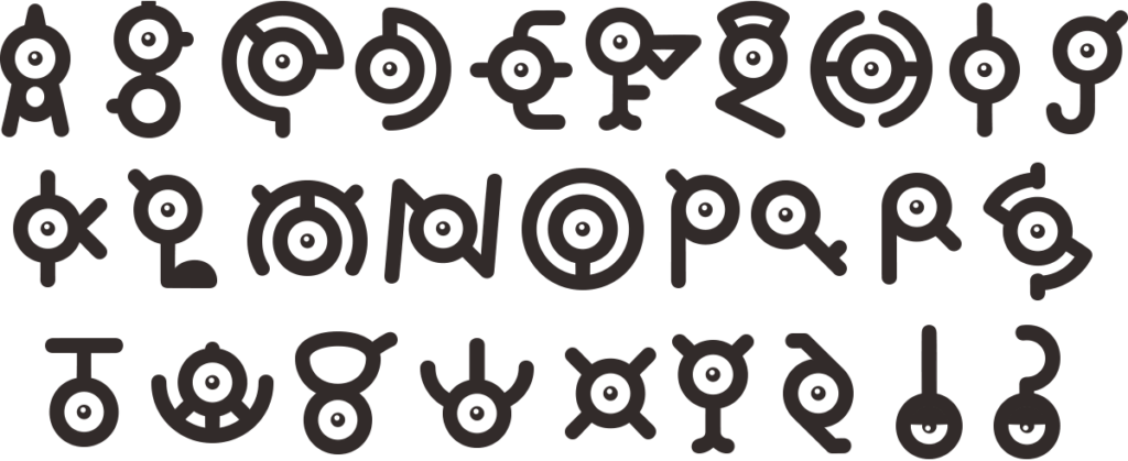 Elenco degli Unown