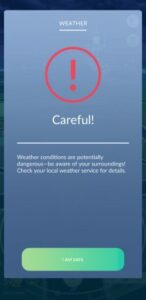 allerta meteo pokémon go