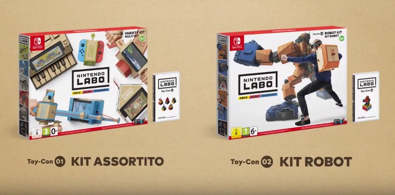 Ecco il contenuto e il prezzo dei Kit di Nintendo Labo