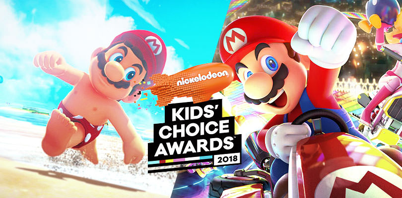 Super Mario Odyssey e Mario Kart 8 Deluxe nominati ai Kids' Choice Awards 2018