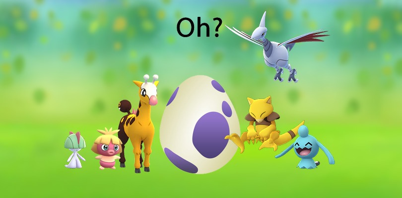 Doppia esperienza e più Pokémon di tipo Drago, Volante e Psico nelle Uova di Pokémon GO