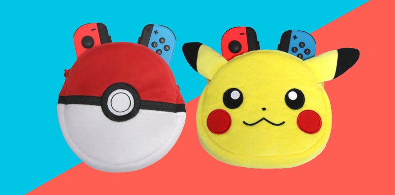 Sono in arrivo dei fantastici porta Joy-Con di peluche a forma di Pikachu o di Poké Ball