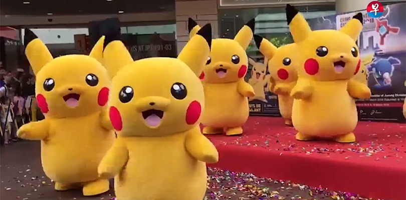 [VIDEO] Ecco un esercito di Pikachu ballerini per la campagna di prevenzione del crimine di Singapore