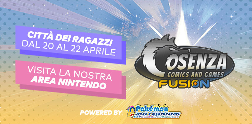 L'Area Nintendo di Pokémon Millennium ti aspetta al Cosenza Comics and Games dal 20 al 22 aprile!