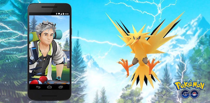 Zapdos è in arrivo nelle ricerche sul campo di Pokémon GO