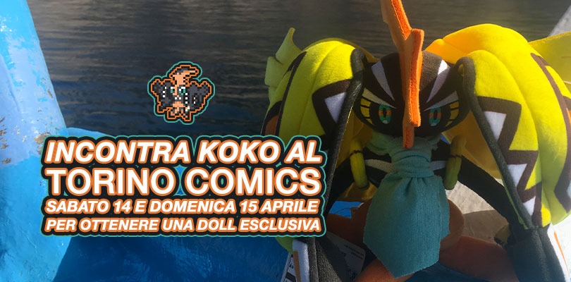 Incontra Tapu Koko al Torino Comics il 14 e il 15 aprile!