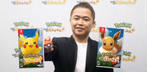 junichi masuda con poké ball plus