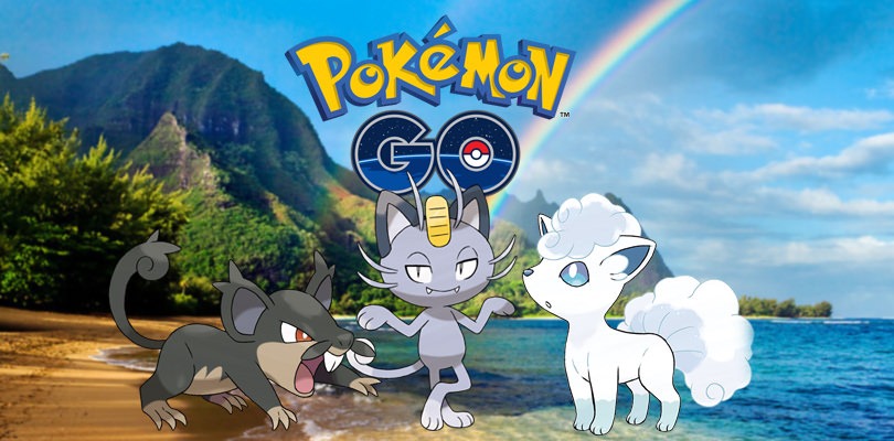 Le Forme Alola e l'arcobaleno protagonisti del nuovo aggiornamento di Pokémon GO