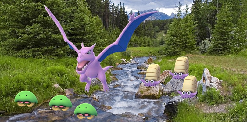 Omanyte, Kabuto e Aerodactyl cromatici sono apparsi in Pokémon GO