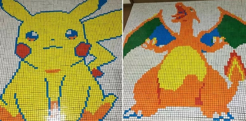 Un fan crea dei mosaici a tema Pokémon utilizzando cubi di Rubik