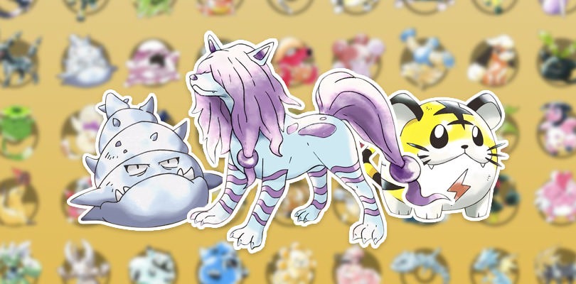 Ecco tutti i Pokémon delle demo di Oro e Argento disegnati con lo stile di Ken Sugimori
