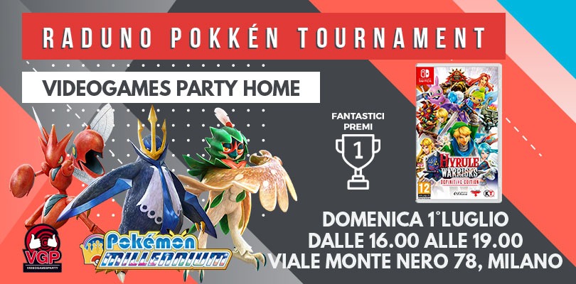 Il raduno per fan di Pokkén Tournament DX ti aspetta a Milano domenica 1° luglio!