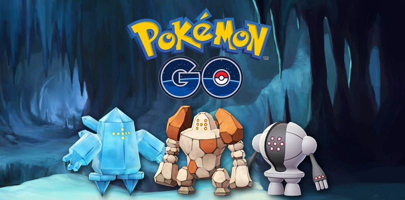 Regirock, Regice e Registeel appaiono nei server di Pokémon GO