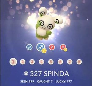 Spinda cromatico Pokédex