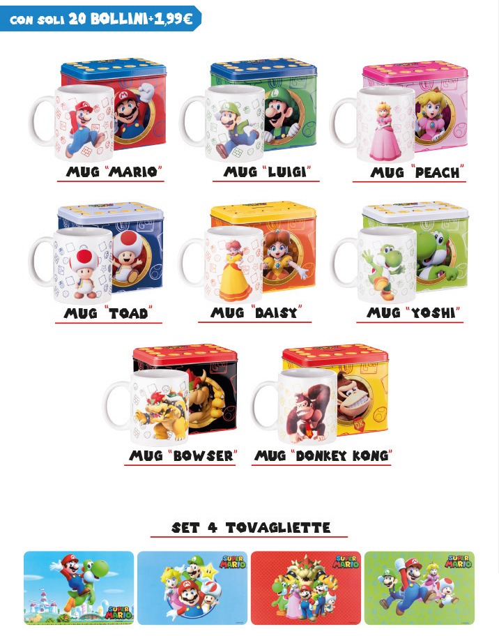 Colleziona i bollini Simply Market e Auchan per vincere fantastici premi di Super  Mario - Pokémon Millennium