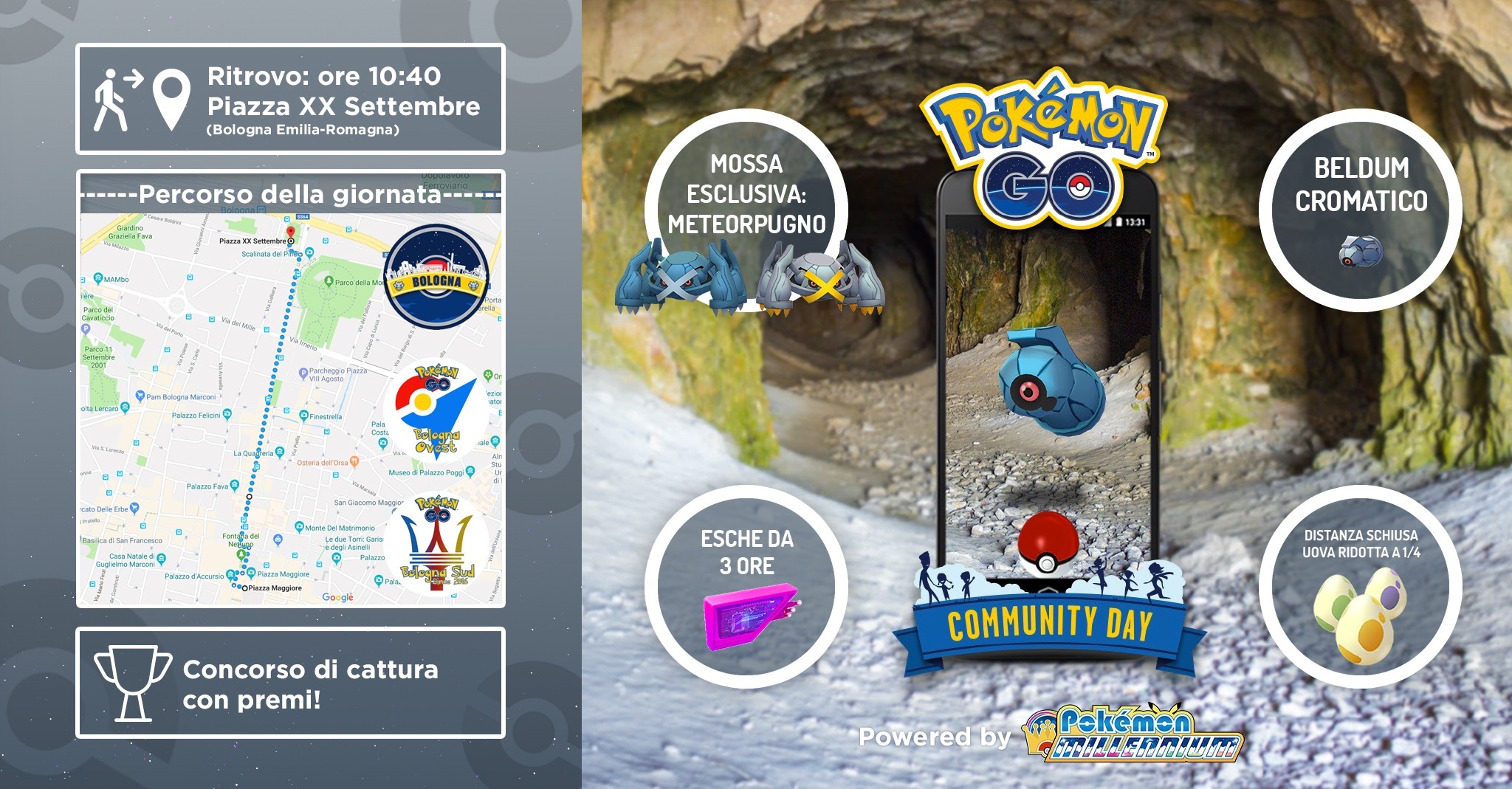 Pokémon GO Bologna e Pokémon Millennium annunciano il primo evento insieme!