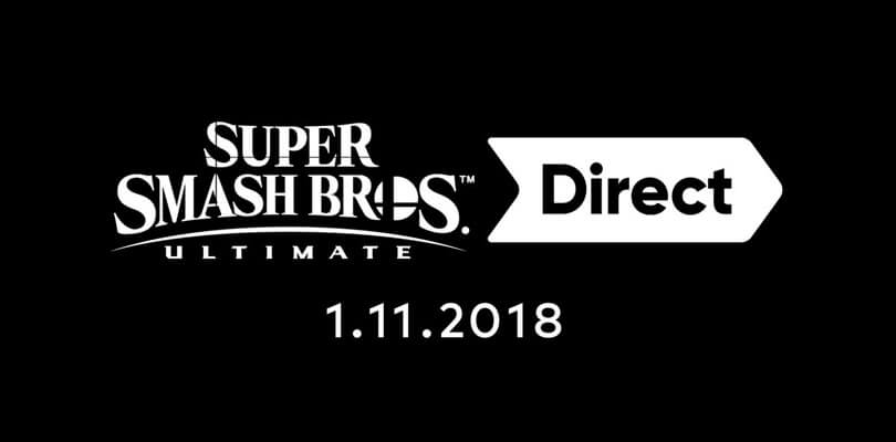 Annunciato un nuovo Super Smash Bros. Ultimate Direct per il 1° novembre 2018