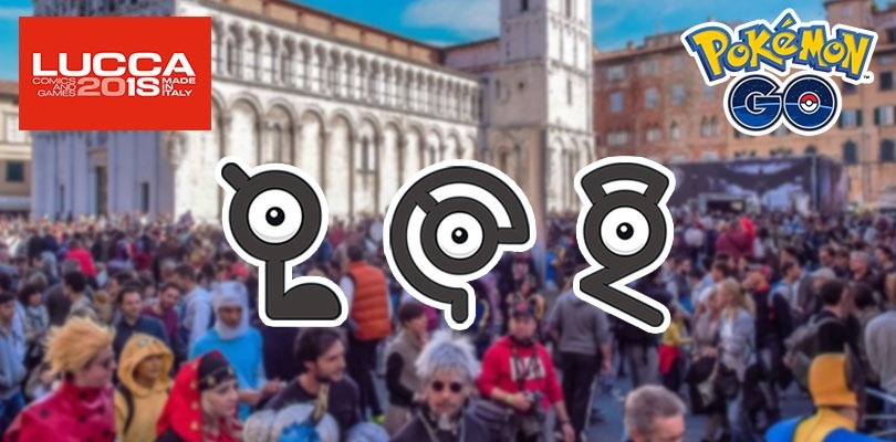 Degli Unown speciali compariranno a Lucca in occasione del Lucca Comics & Games 2018