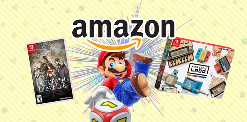 Octopath Traveler, Super Mario Party, Nintendo Labo e tanti altri prodotti in offerta su Amazon Italia