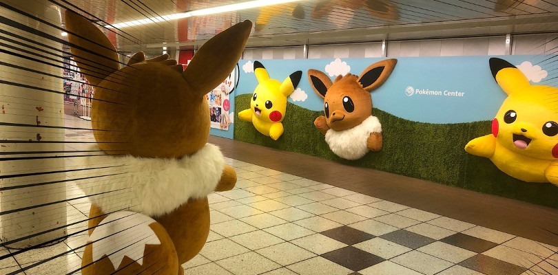 Appaiono Pikachu e Eevee giganti nella stazione di Shinjuku a Tokyo