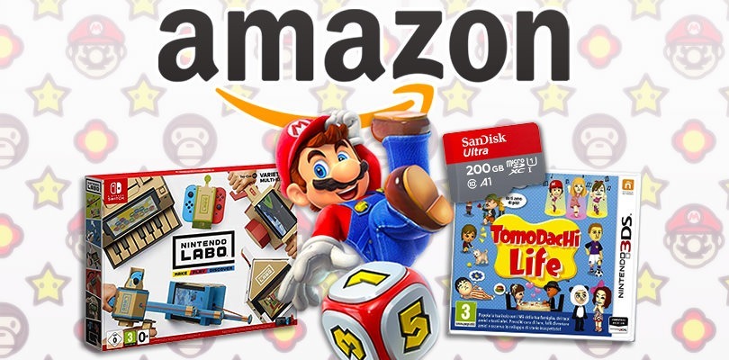 Nintendo Labo, micro SD e tanti giochi per Switch e 3DS in offerta su Amazon Italia