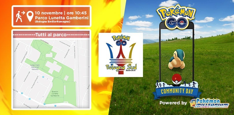 Annunciato l'evento di Pokémon GO Bologna Sud in occasione del Community Day di Cyndaquil