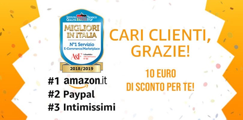 Amazon.it ringrazia i clienti con uno sconto imperdibile solo per oggi!