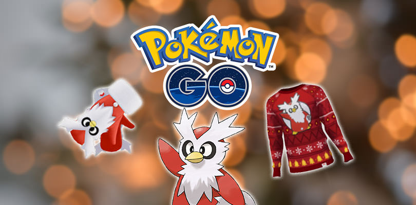Ecco il nuovo abbigliamento natalizio dedicato a Delibird in Pokémon GO