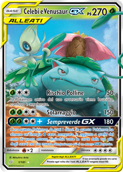 celebi e venusaur gx