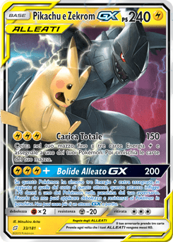 pikachu e zekrom gx