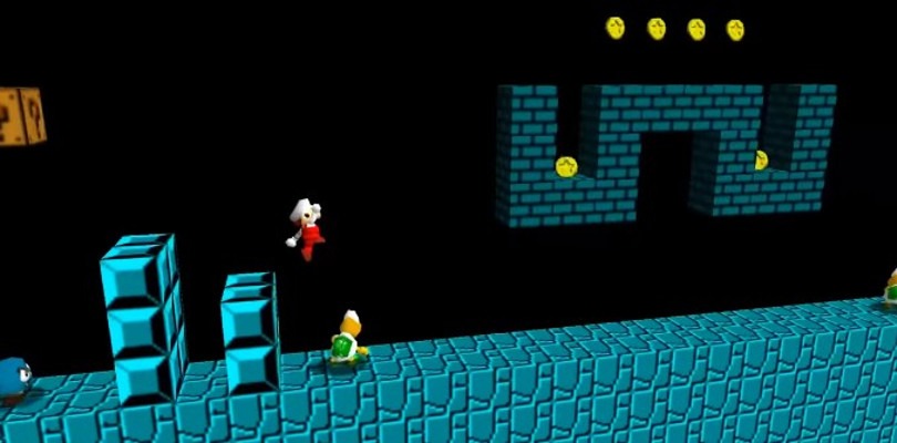 Un modder trasforma Super Mario 64 in Super Mario Bros.