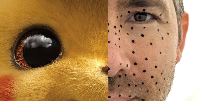 Ryan Reynolds mostra un'immagine scattata dietro le quinte di Detective Pikachu