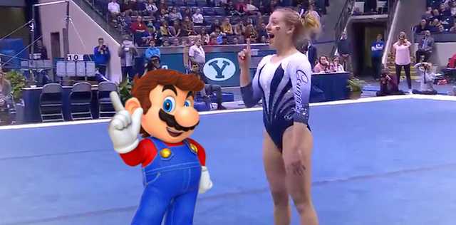 Ginnasta si ispira a Super Mario per la sua coreografia di corpo libero
