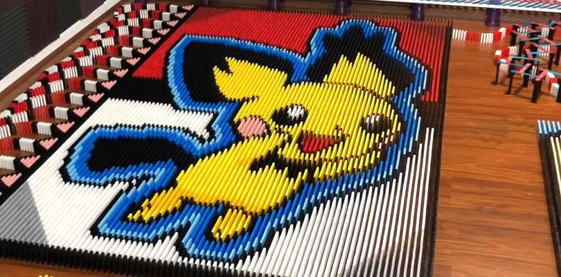 Pichu Spunzorek è protagonista di un domino di oltre 17mila tessere