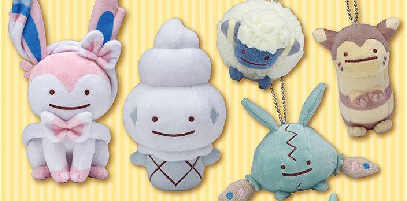 Scopri i nuovi peluche di Ditto in forma Sylveon, Furret, Mareep, Trubbish e Vanillite