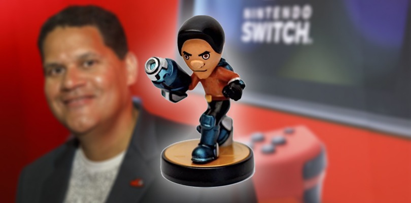 Avvistato l’amiibo fan art di Reggie sulla sua scrivania nel video d’addio
