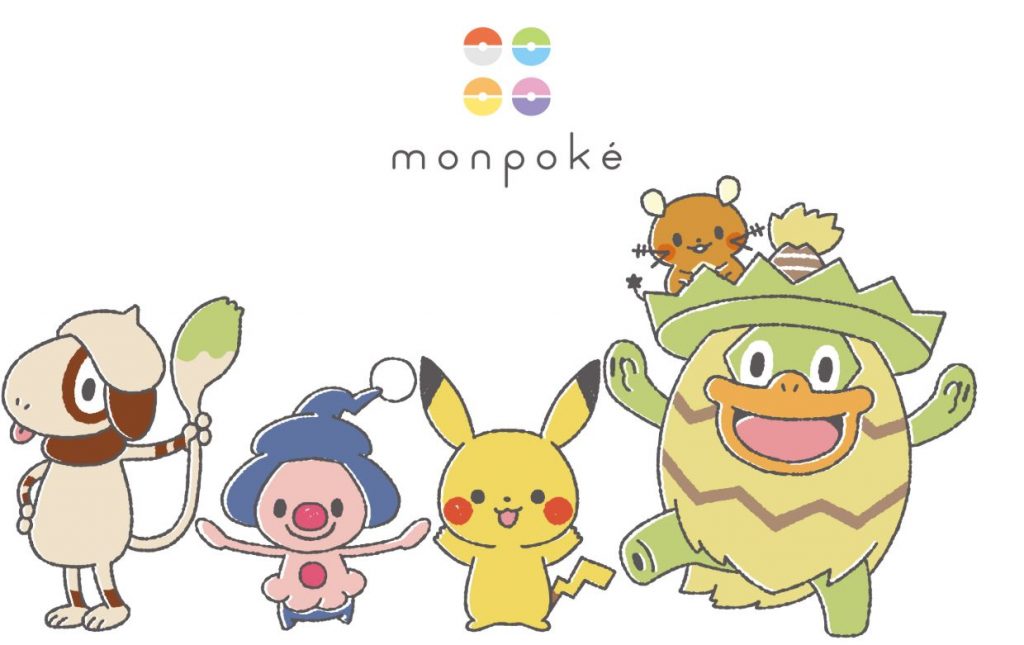 monpoké e pokémon in primo piano