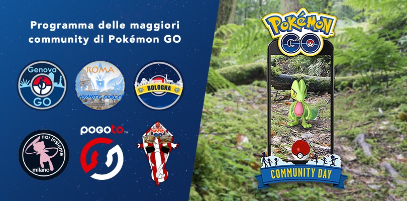 Annunciati gli eventi delle community italiane di Pokémon GO per il Community Day di Treecko