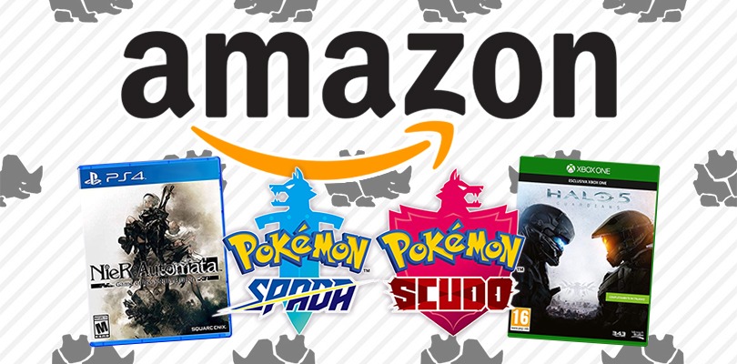 Pokémon Spada e Scudo, Yokai Watch, Nier: Automata, Halo 5 Guardians e tanto altro tra le offerte Amazon