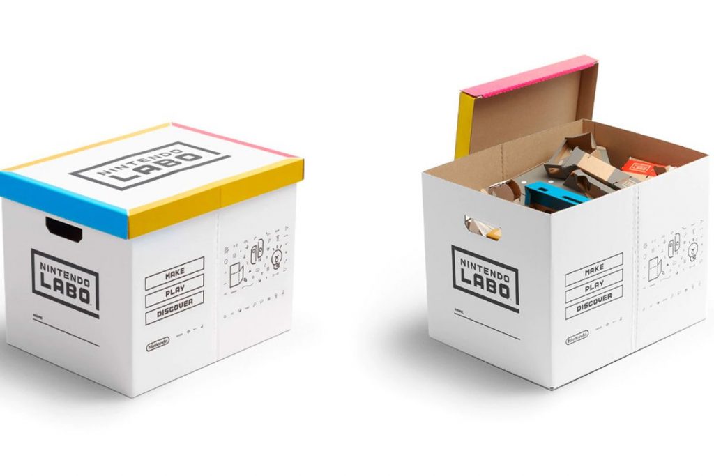 scatole di cartone per nintendo labo