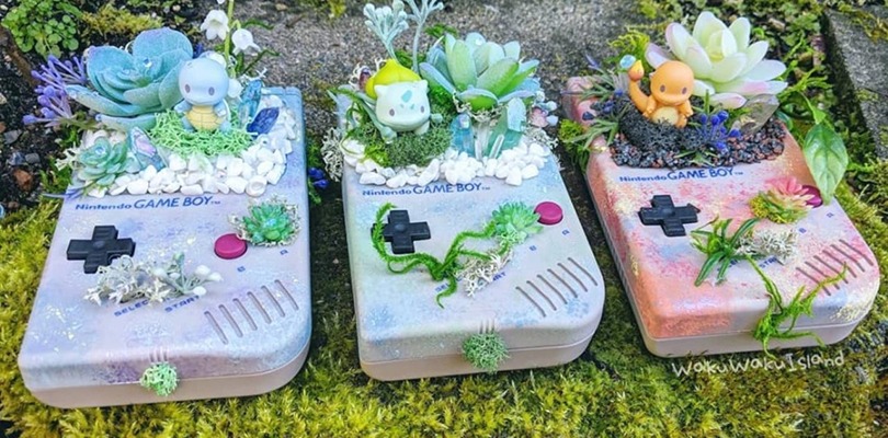 Artista trasforma vecchi Game Boy in bellissime fioriere