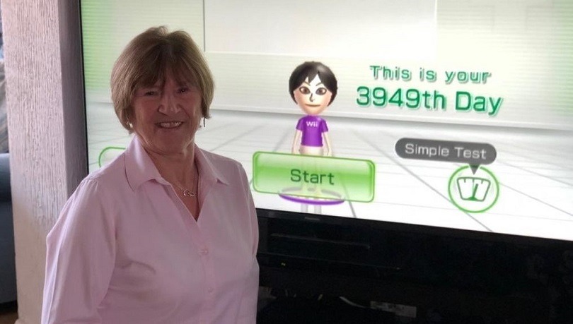 Una nonna si tiene in forma grazie a Wii Fit da oltre 10 anni