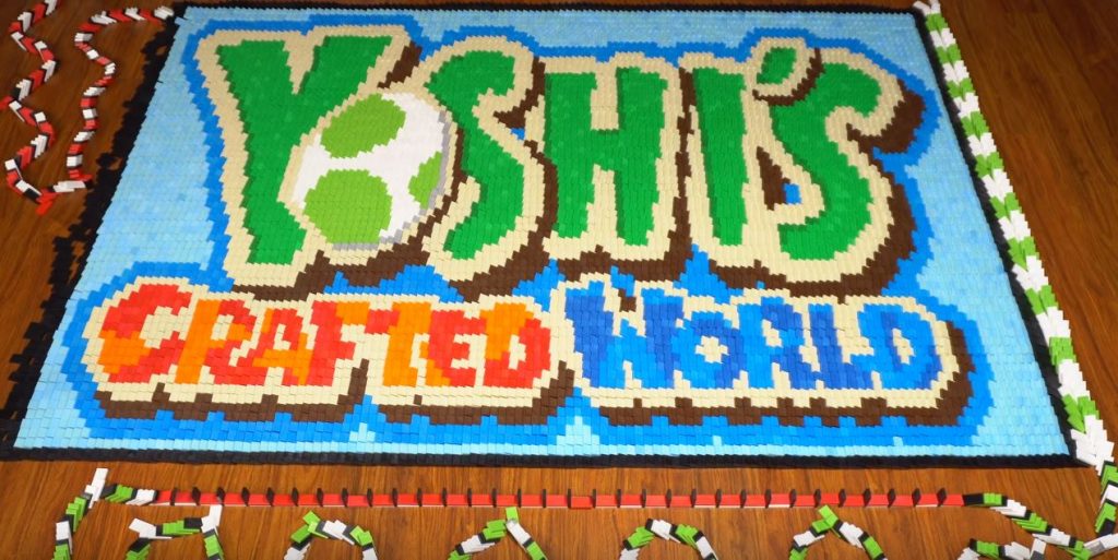 Dettaglio del domino di Yoshi's Crafted World