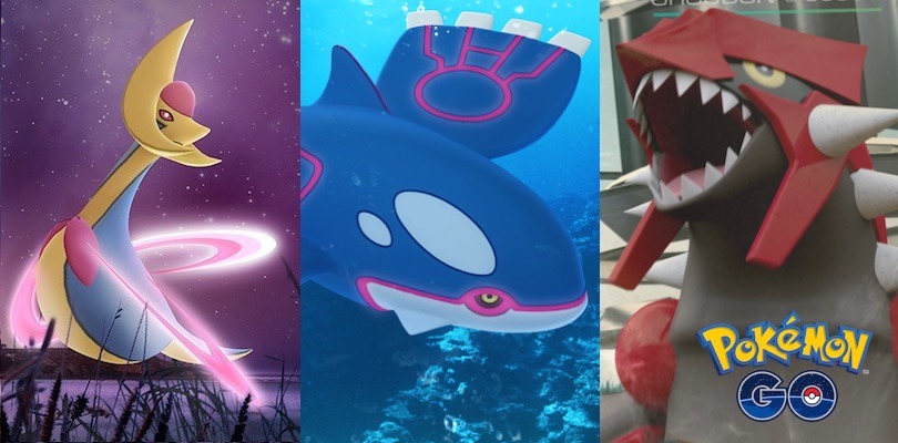 Pokémon Go - Raids de Cresselia, Kyogre e Groudon