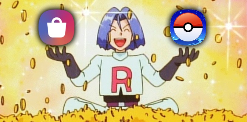 Scaricando Pokémon GO dal Galaxy Store gli acquisti in-app sono meno costosi!