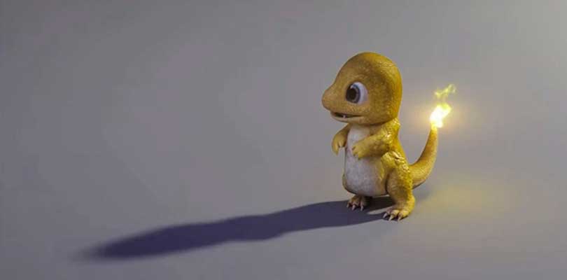 Charmander cromatico appare in una scena di Detective Pikachu