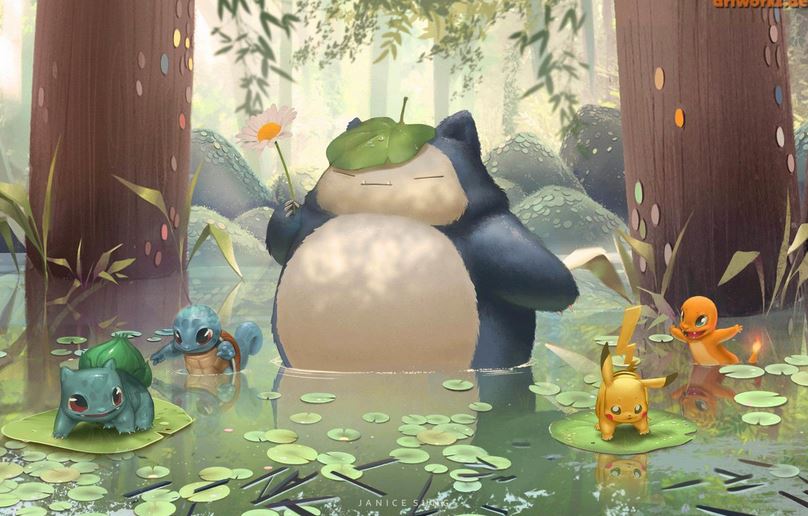 Artwork di Snorlax