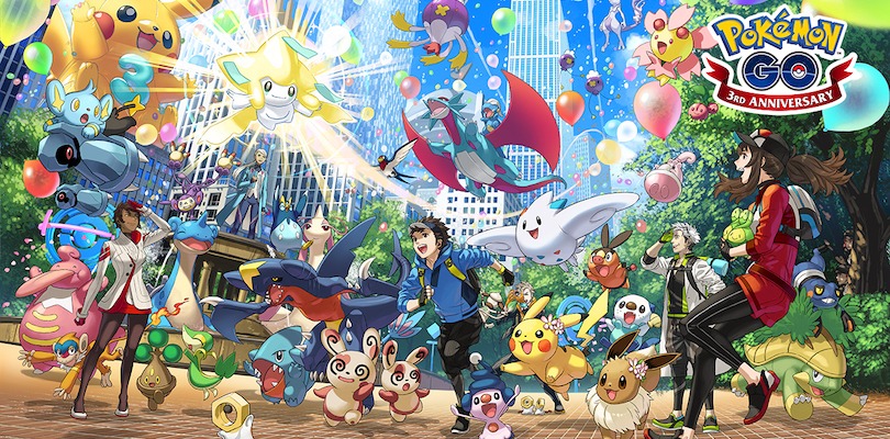Pokémon GO festeggia il 3° anniversario con le Forme Alola cromatiche e tanto altro